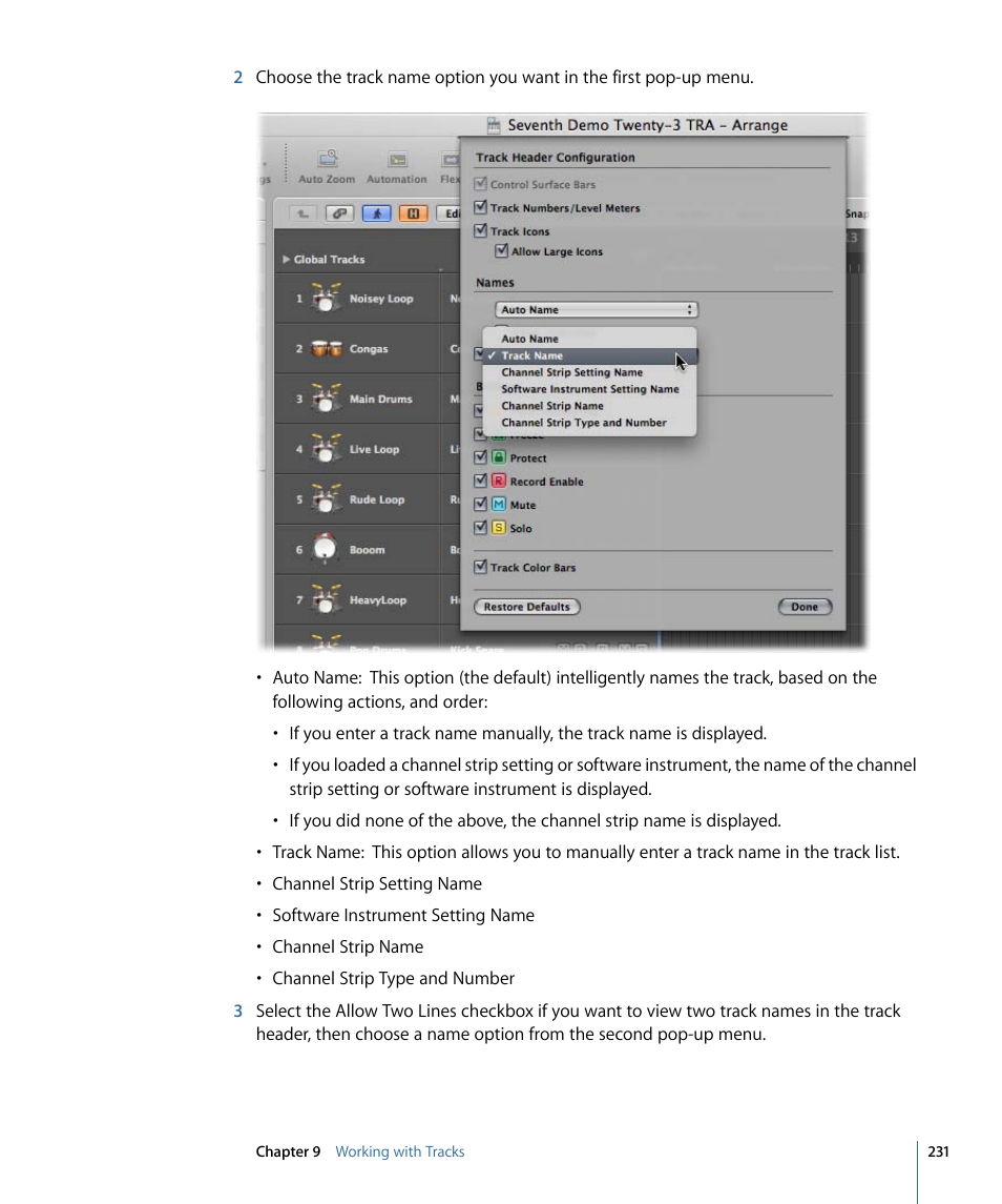 Apple Logic Express 9 User Manual | Page 231 / 1294