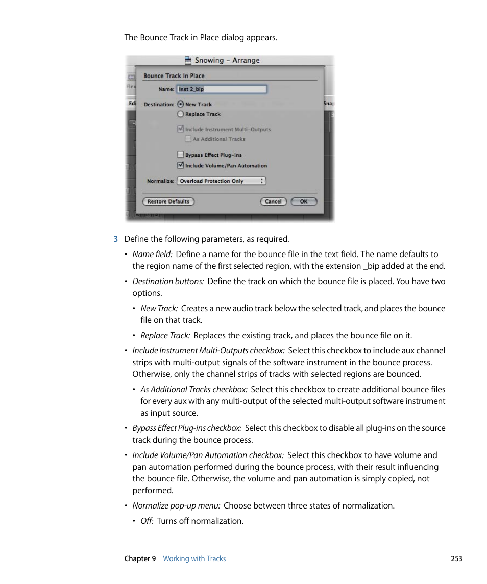 Apple Logic Express 9 User Manual | Page 253 / 1294
