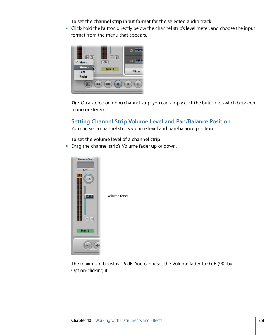 Apple Logic Express 9 User Manual | Page 261 / 1294