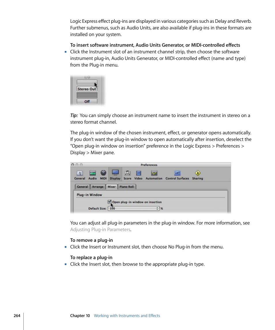 Apple Logic Express 9 User Manual | Page 264 / 1294