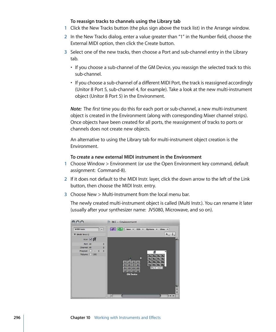 Apple Logic Express 9 User Manual | Page 296 / 1294