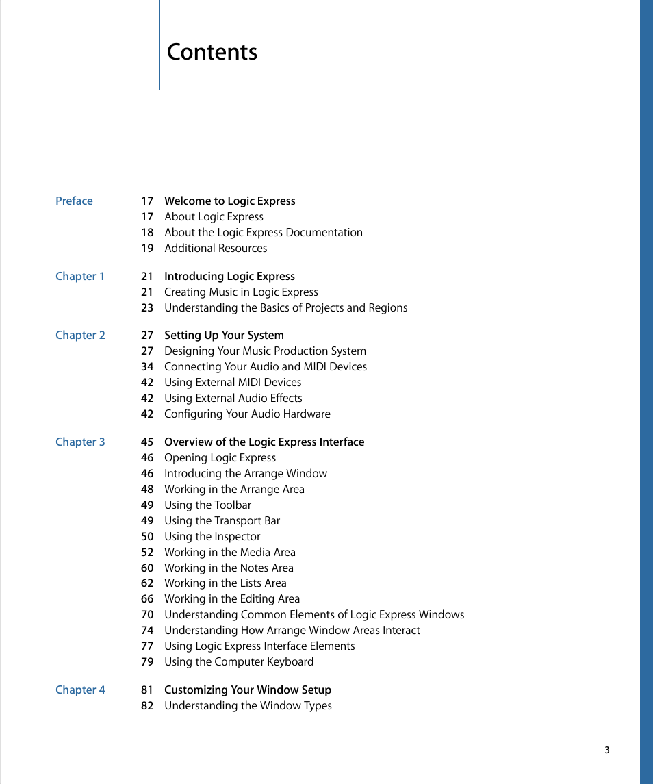 Apple Logic Express 9 User Manual | Page 3 / 1294