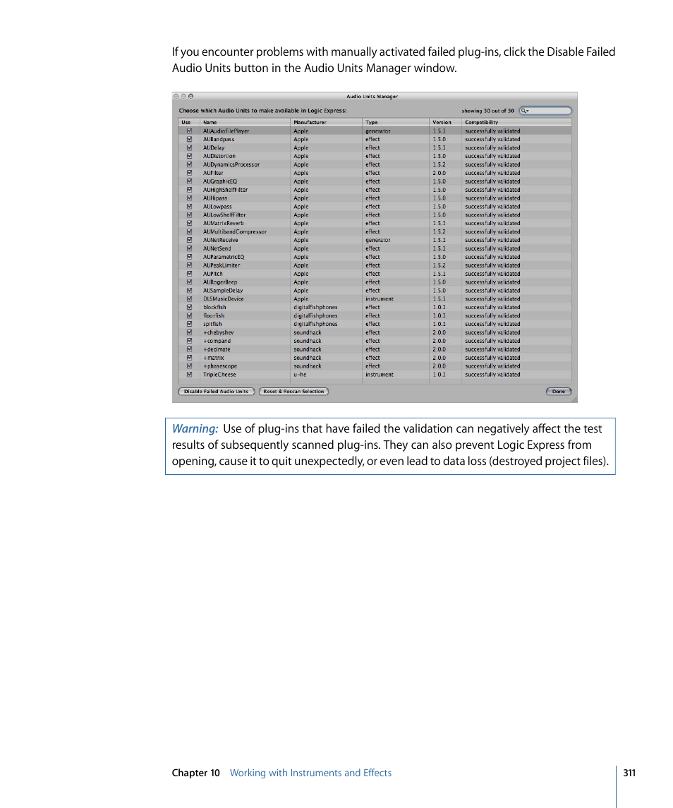 Apple Logic Express 9 User Manual | Page 311 / 1294