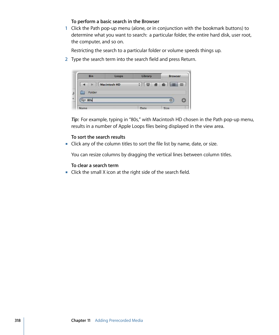 Apple Logic Express 9 User Manual | Page 318 / 1294