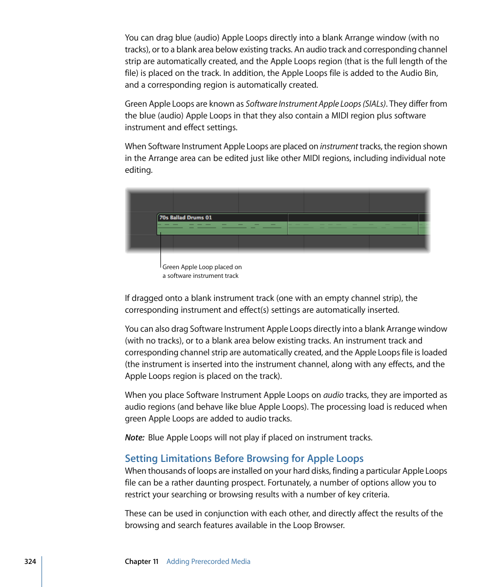 Apple Logic Express 9 User Manual | Page 324 / 1294