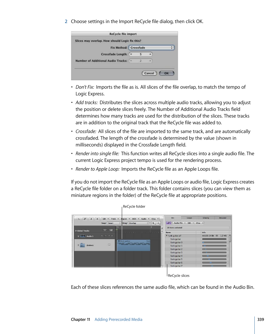 Apple Logic Express 9 User Manual | Page 339 / 1294
