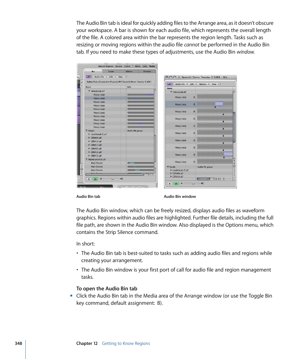 Apple Logic Express 9 User Manual | Page 348 / 1294