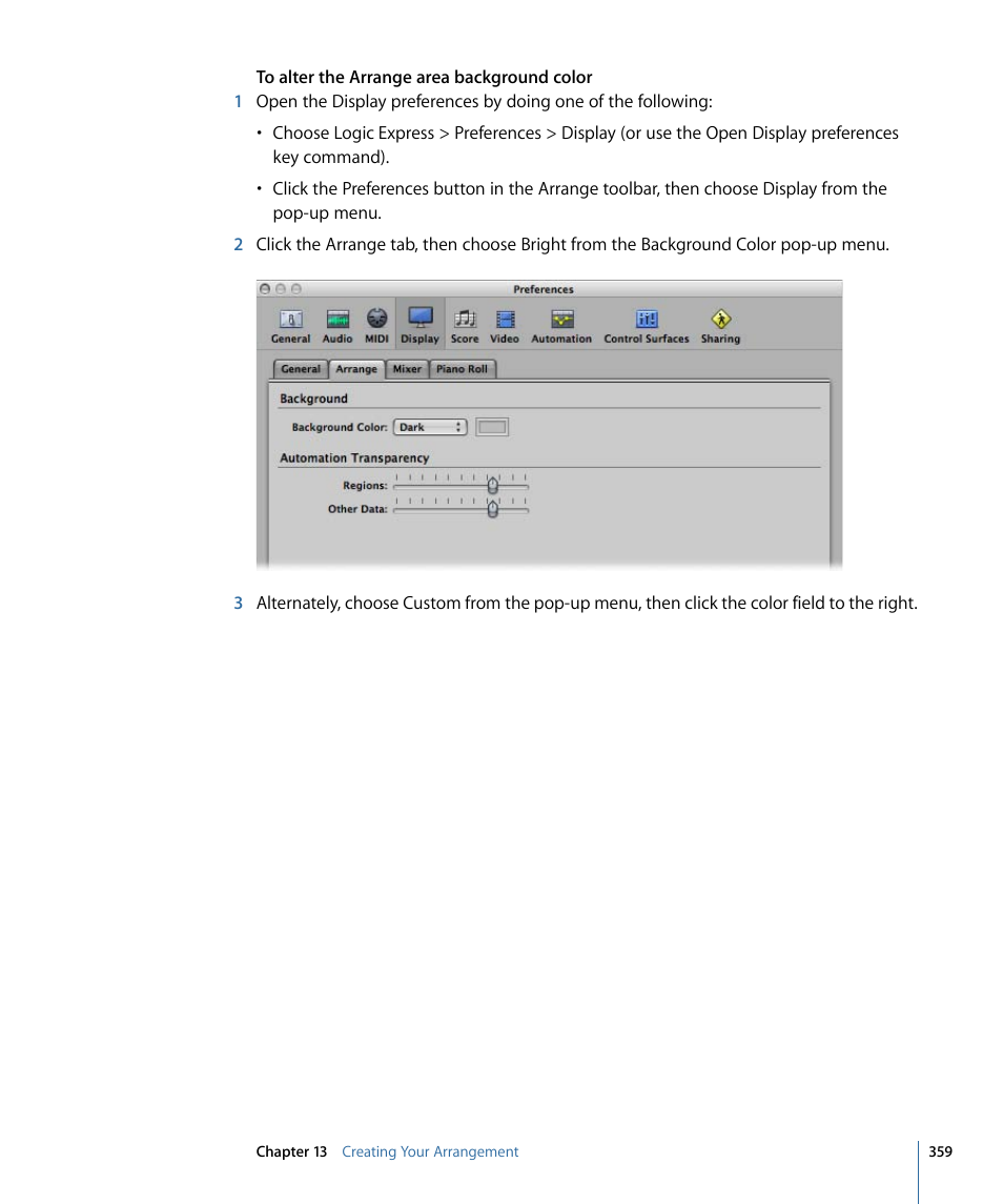 Apple Logic Express 9 User Manual | Page 359 / 1294