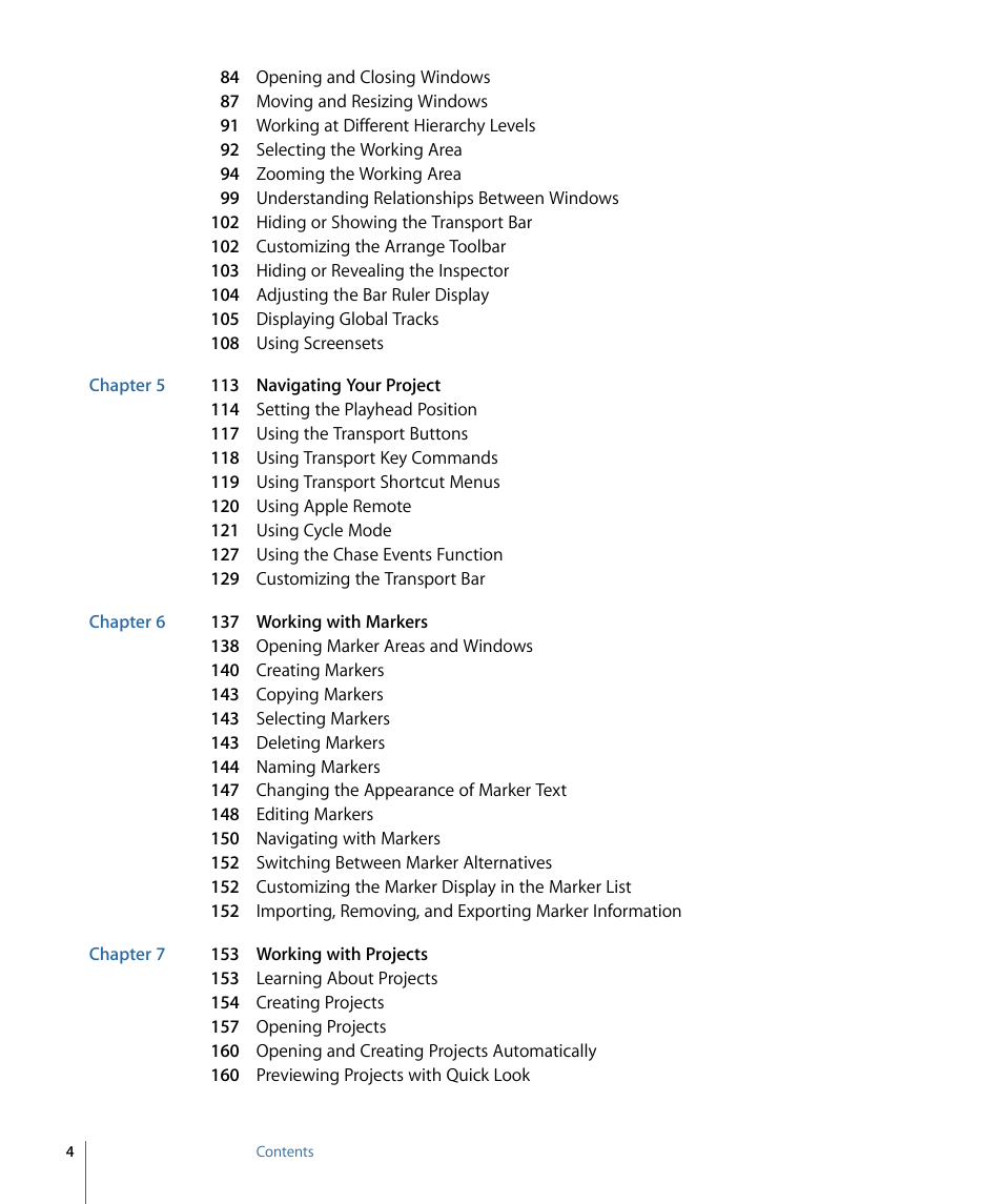 Apple Logic Express 9 User Manual | Page 4 / 1294