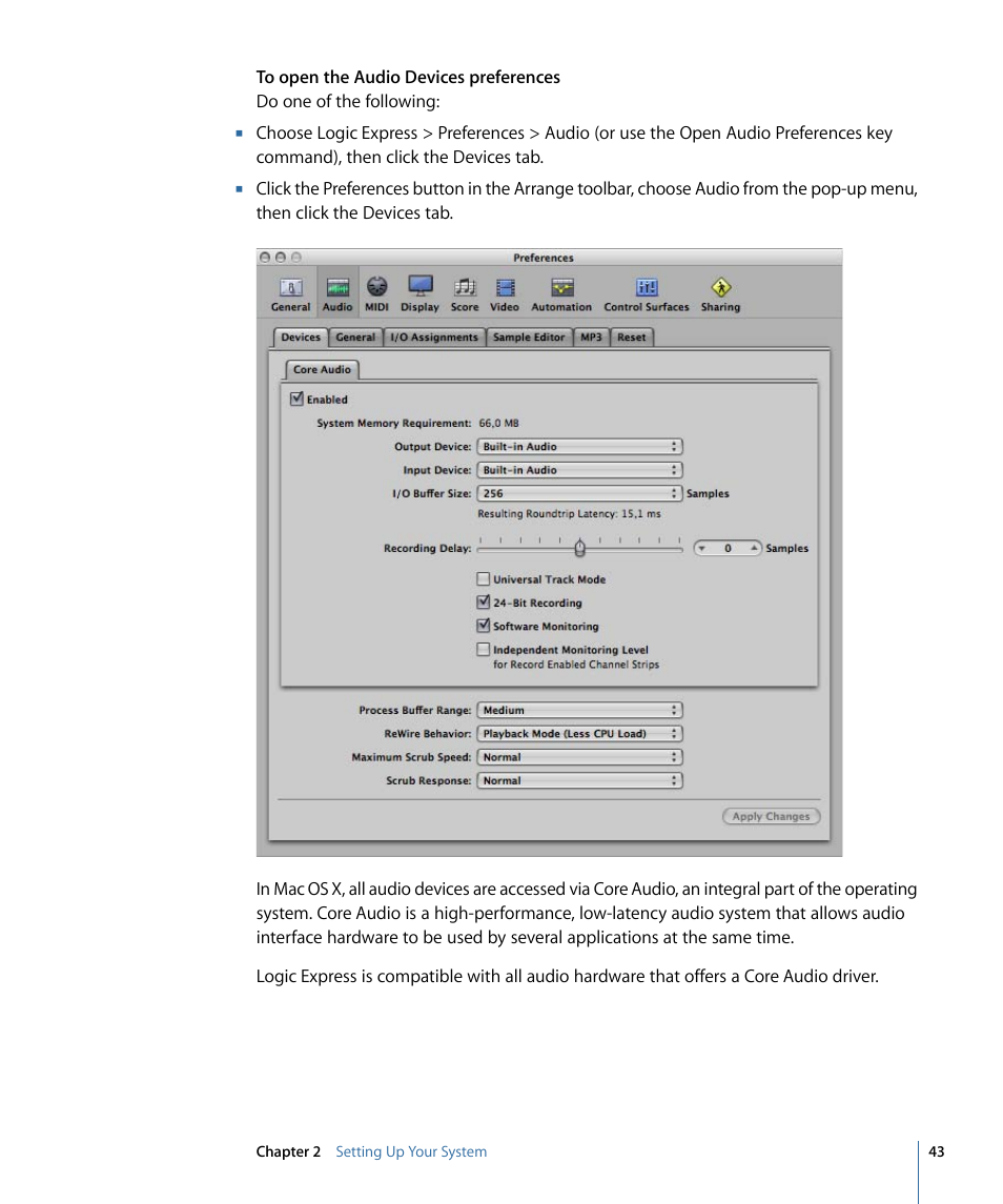 Apple Logic Express 9 User Manual | Page 43 / 1294