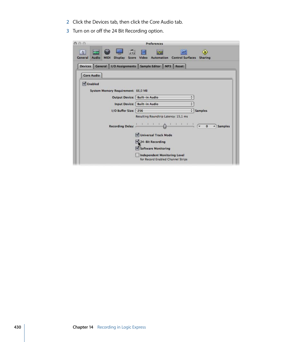 Apple Logic Express 9 User Manual | Page 430 / 1294