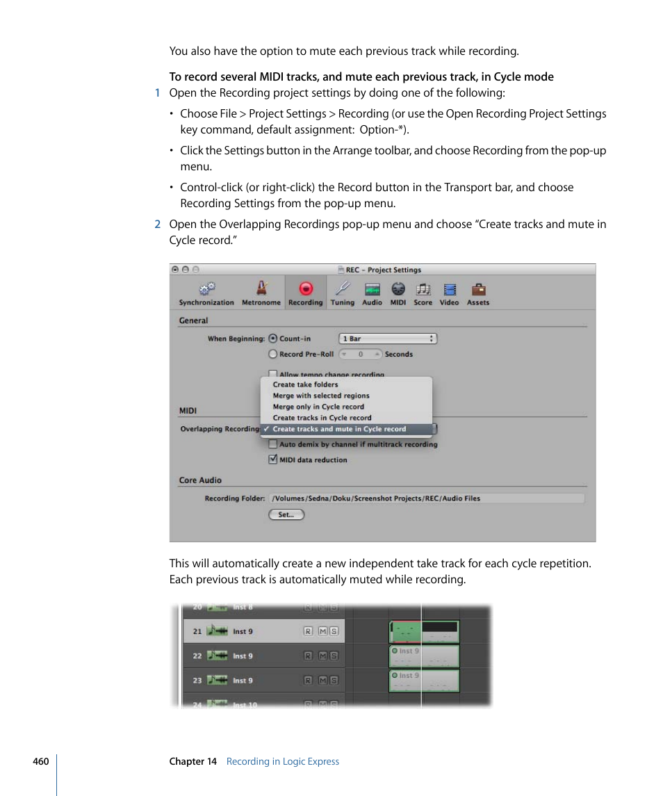 Apple Logic Express 9 User Manual | Page 460 / 1294
