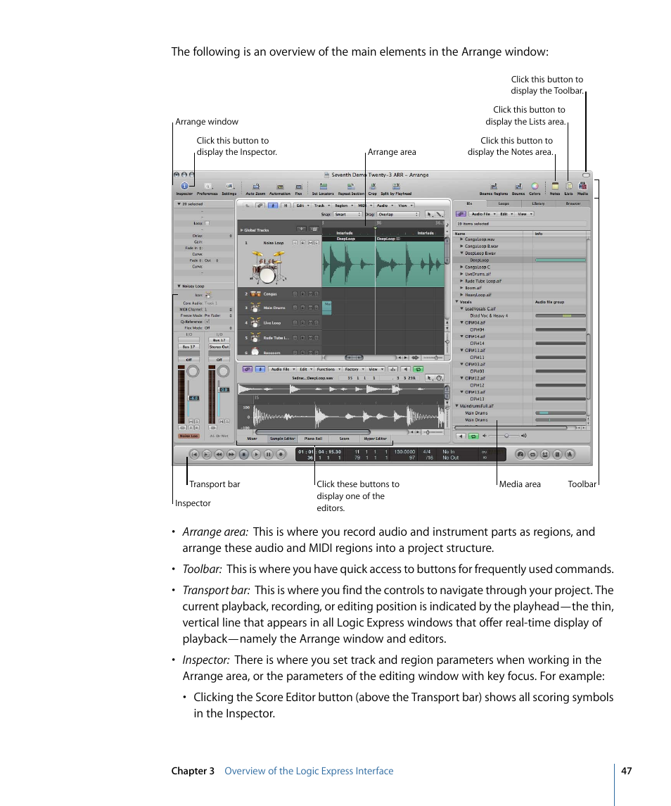 Apple Logic Express 9 User Manual | Page 47 / 1294