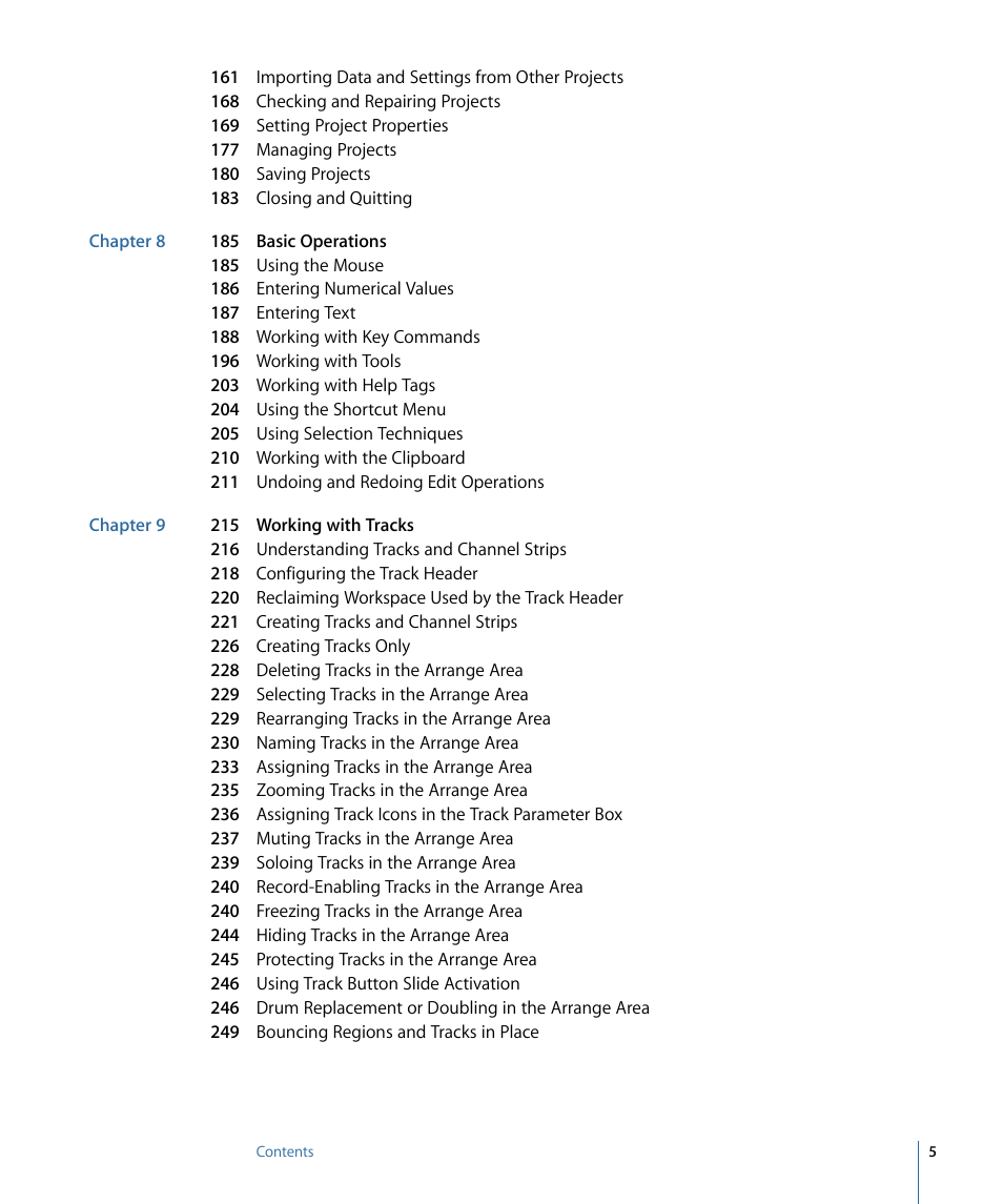 Apple Logic Express 9 User Manual | Page 5 / 1294