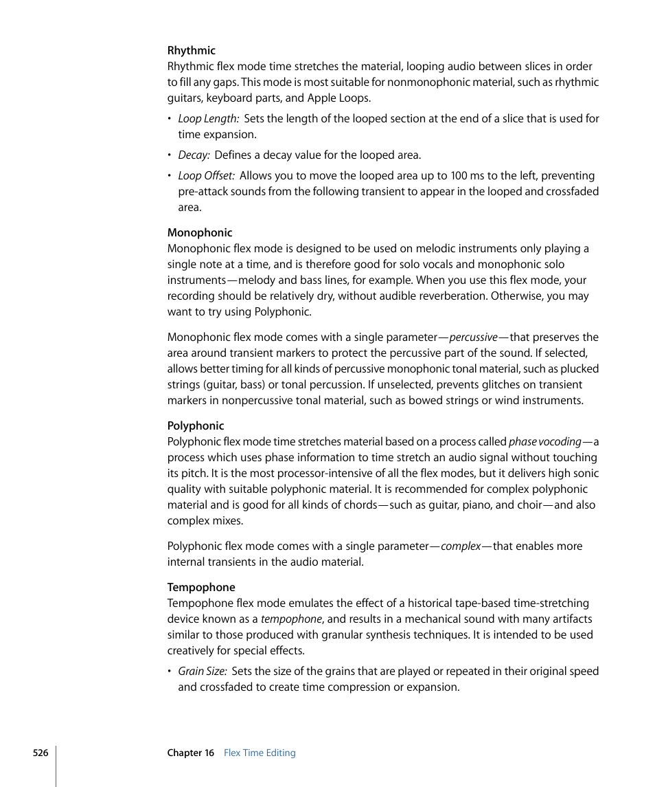 Apple Logic Express 9 User Manual | Page 526 / 1294