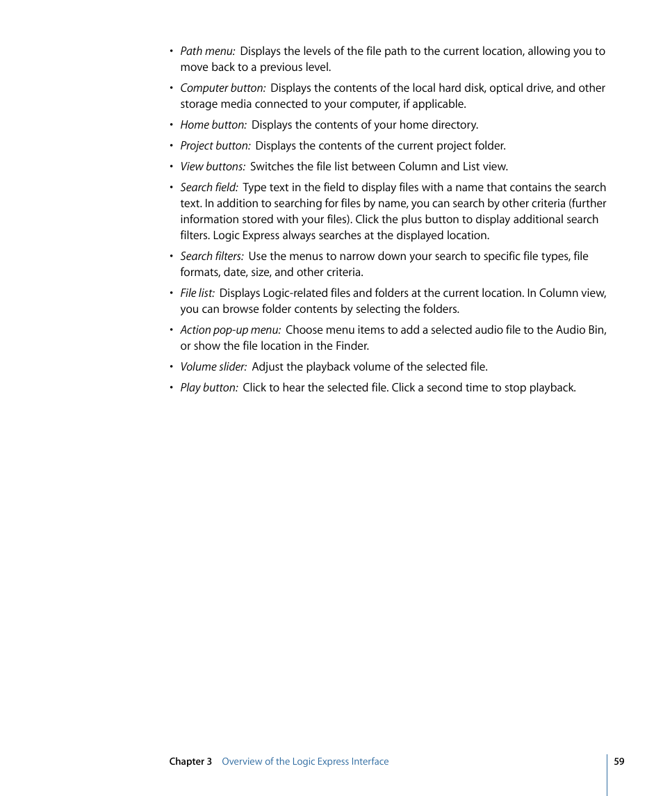 Apple Logic Express 9 User Manual | Page 59 / 1294