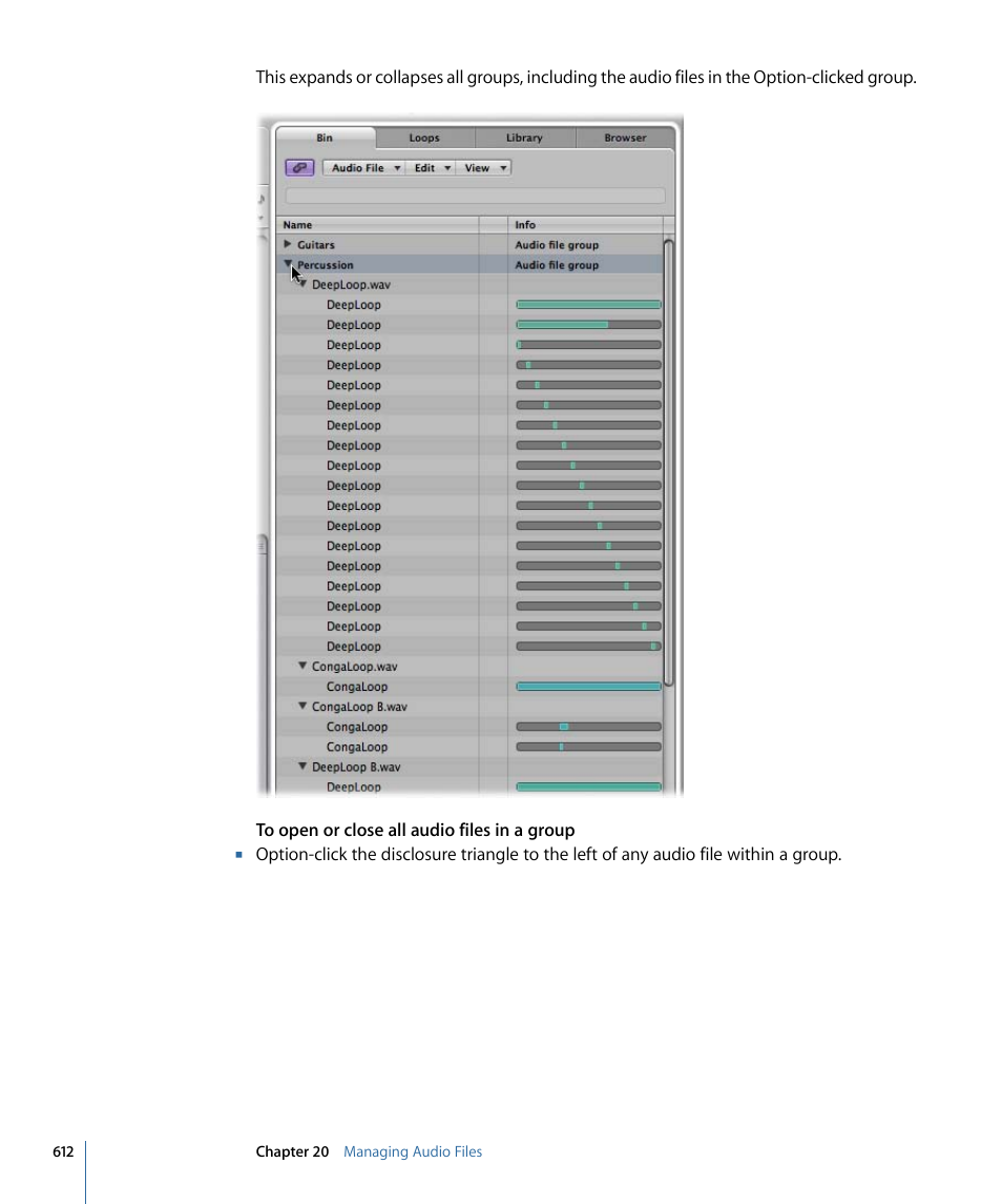 Apple Logic Express 9 User Manual | Page 612 / 1294