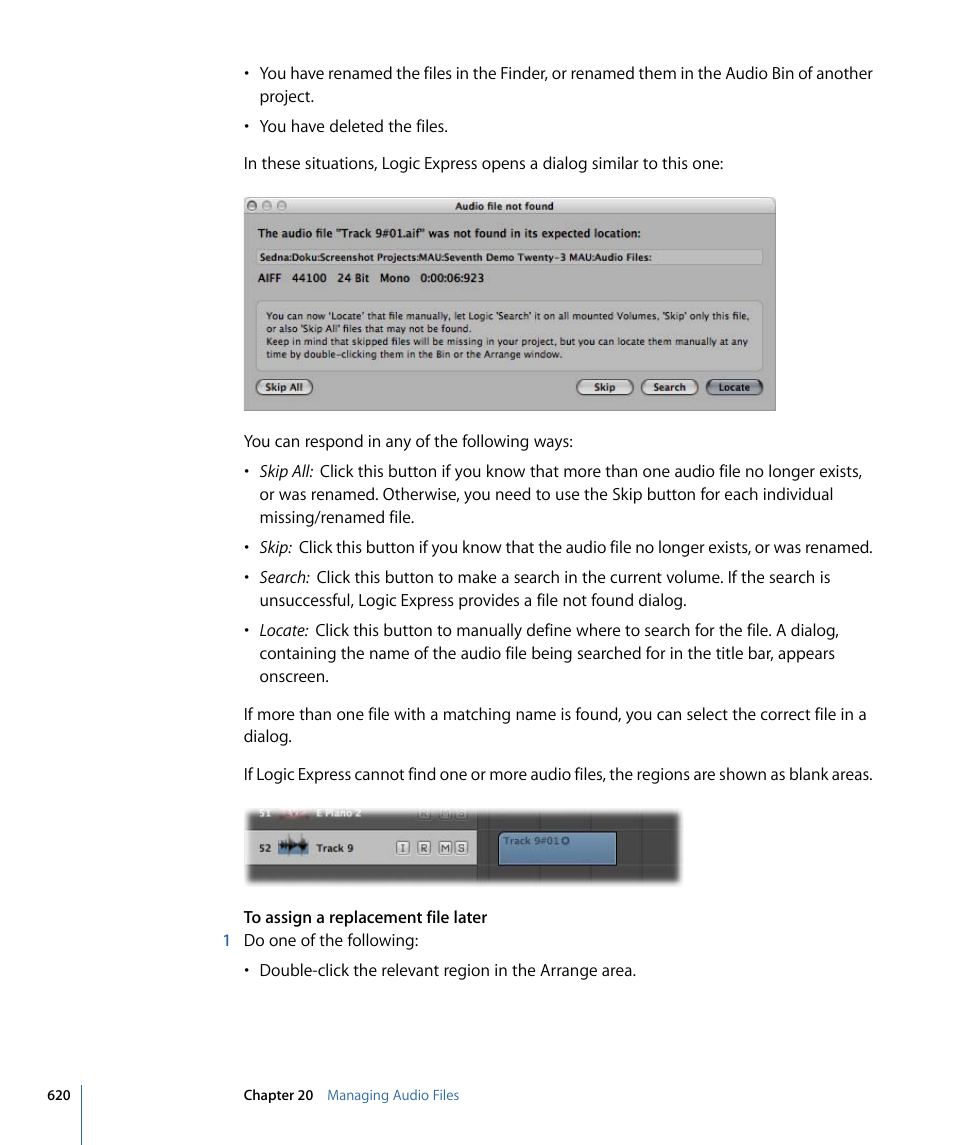 Apple Logic Express 9 User Manual | Page 620 / 1294