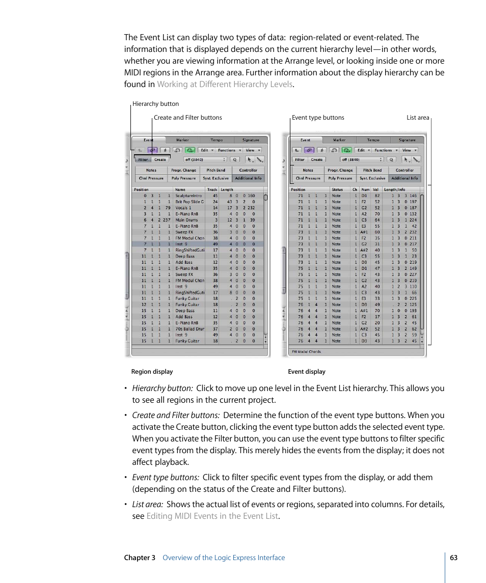 Apple Logic Express 9 User Manual | Page 63 / 1294