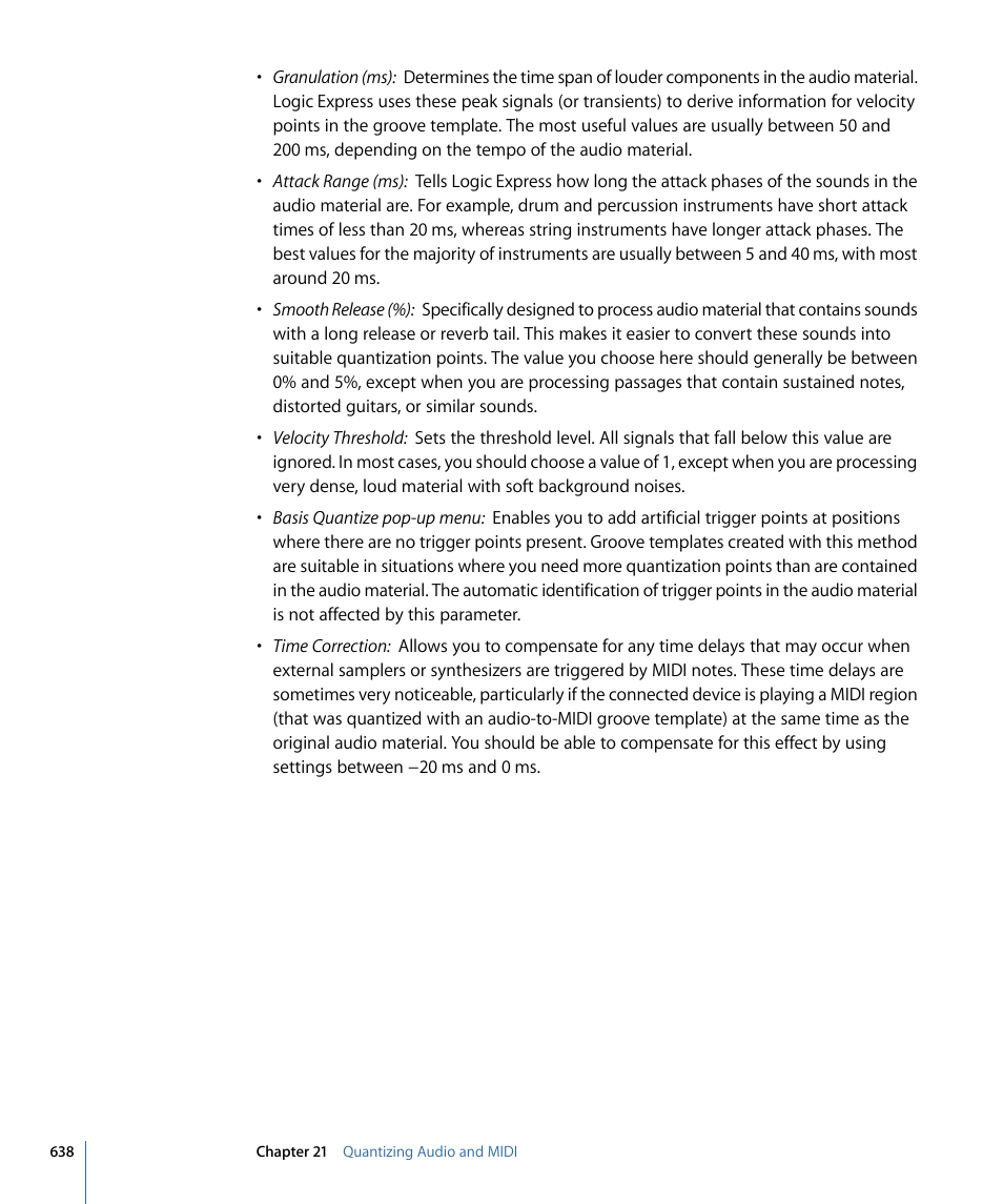 Apple Logic Express 9 User Manual | Page 638 / 1294
