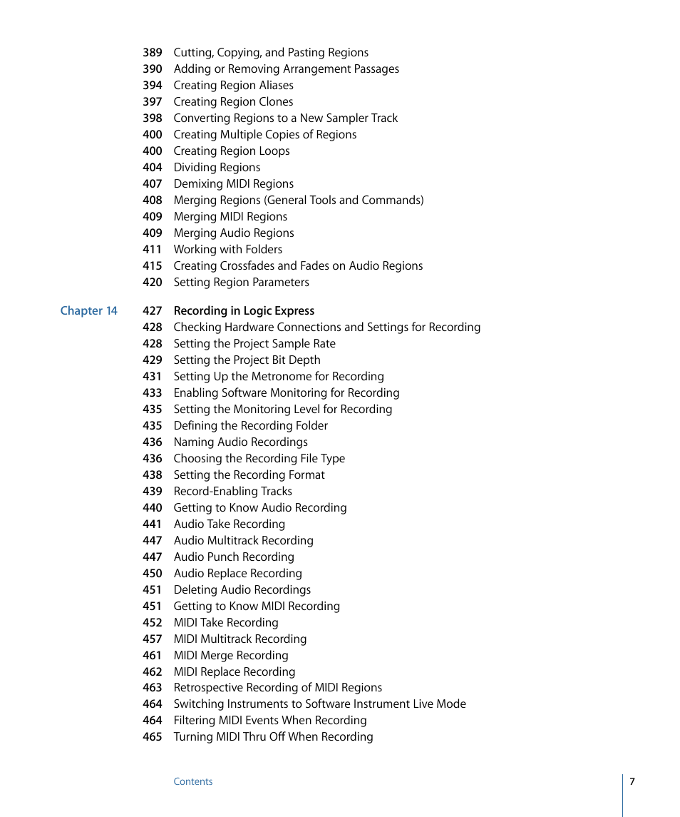 Apple Logic Express 9 User Manual | Page 7 / 1294