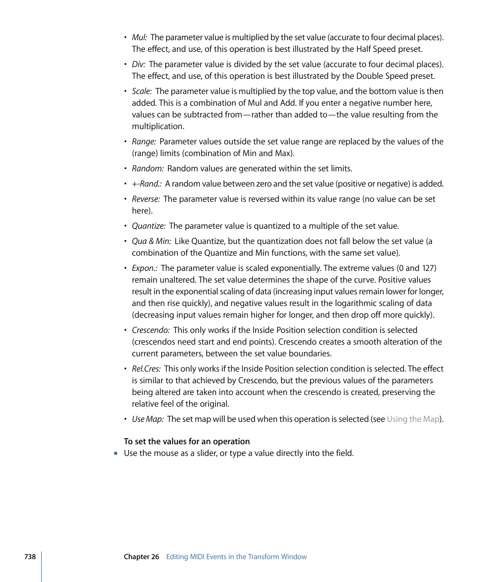 Apple Logic Express 9 User Manual | Page 738 / 1294