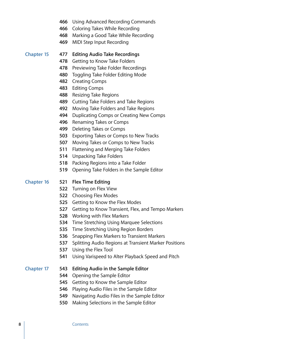 Apple Logic Express 9 User Manual | Page 8 / 1294