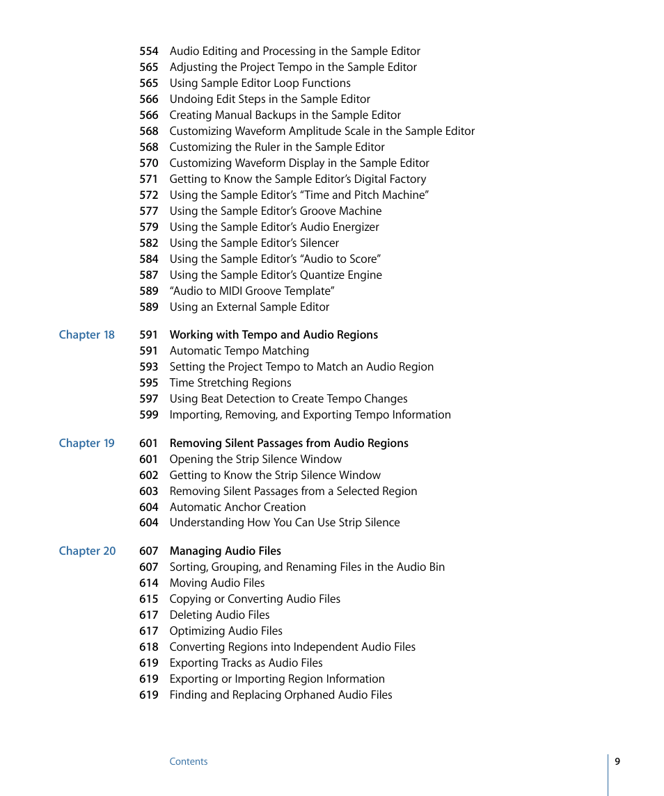 Apple Logic Express 9 User Manual | Page 9 / 1294