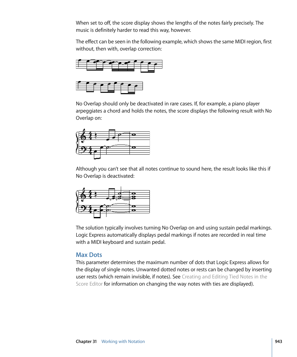 Max dots | Apple Logic Express 9 User Manual | Page 943 / 1294