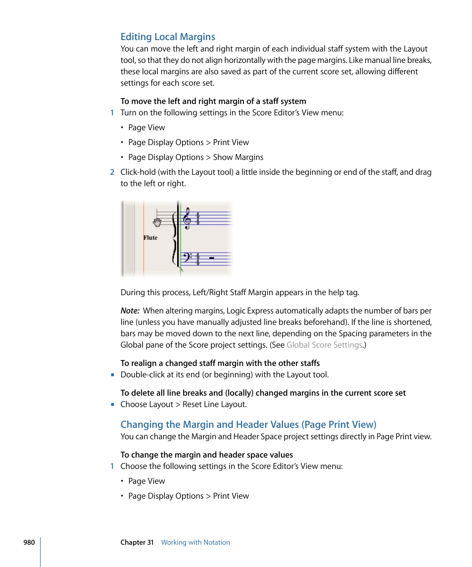 Editing local margins | Apple Logic Express 9 User Manual | Page 980 / 1294