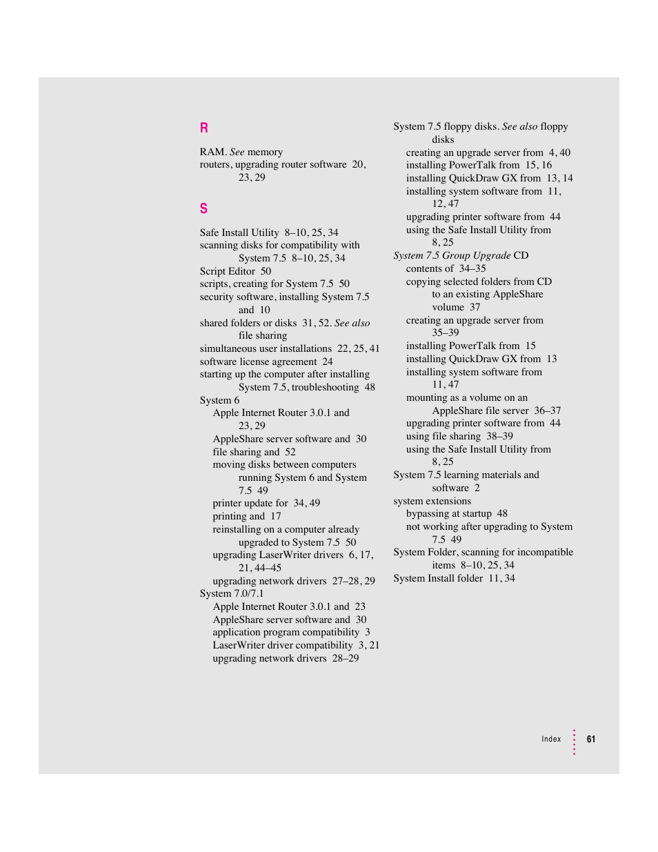 Apple Macintosh System 7.5 User Manual | Page 62 / 65