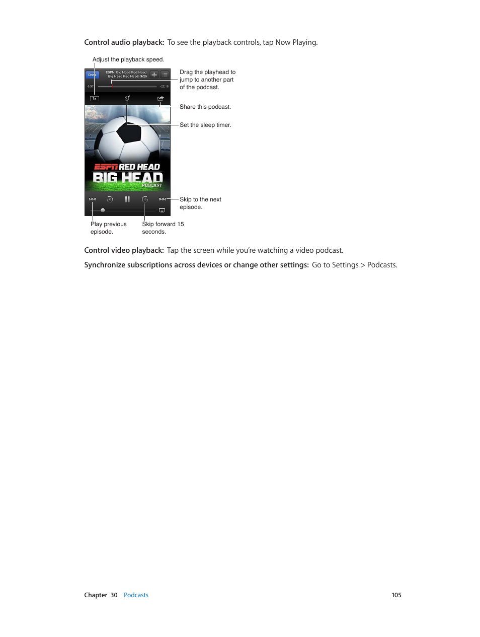 Apple iPod touch iOS 6.1 User Manual | Page 105 / 138