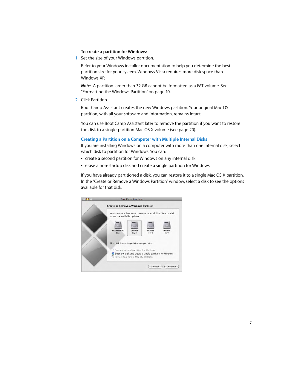 Apple Boot Camp (Mac OS X v10.5 Leopard) User Manual | Page 7 / 25