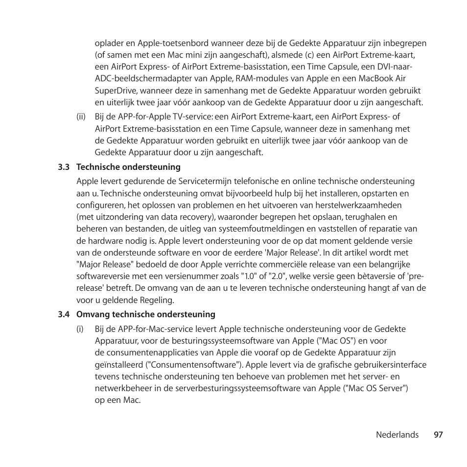 Apple AppleCare Protection Plan for Apple TV User Manual | Page 97 / 112