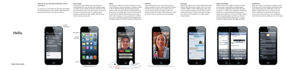 Apple iPhone 5 User Manual | 2 pages