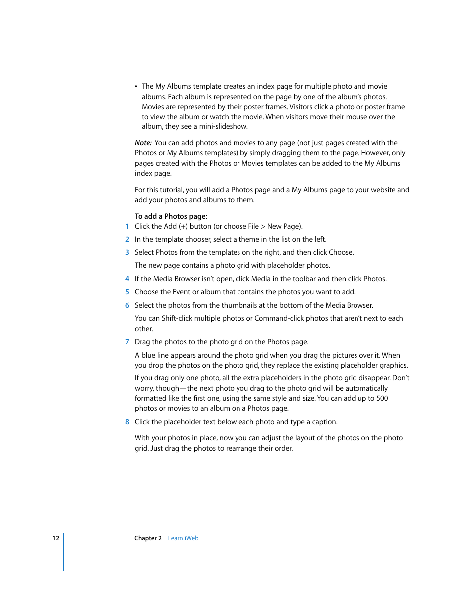 Apple iWeb '08 User Manual | Page 12 / 25
