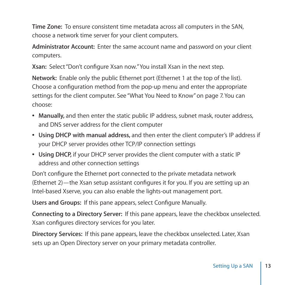 Apple Xsan 2 (Third Edition) User Manual | Page 13 / 32