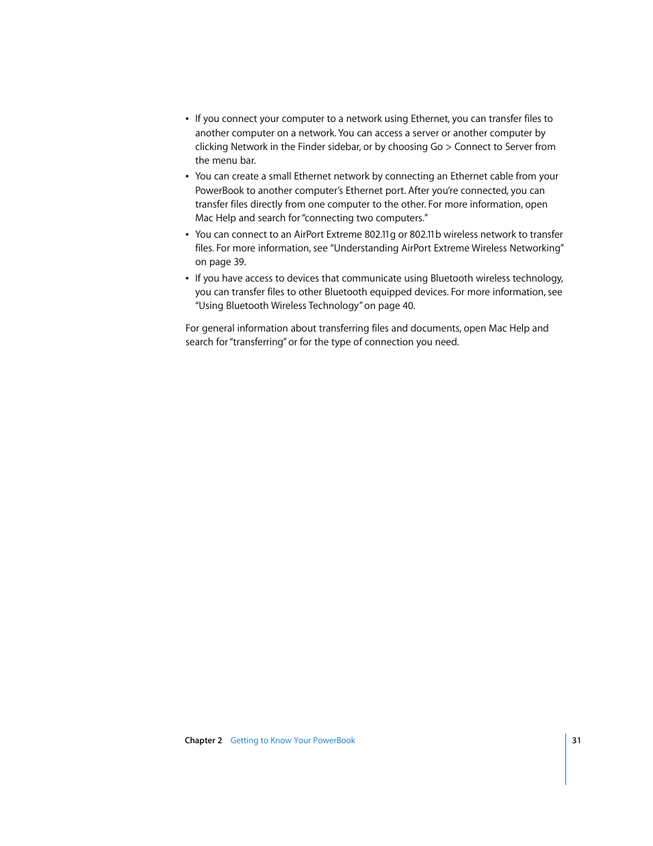 Apple PowerBook G4 (15-inch, Double Layer Super Drive) User Manual | Page 31 / 112