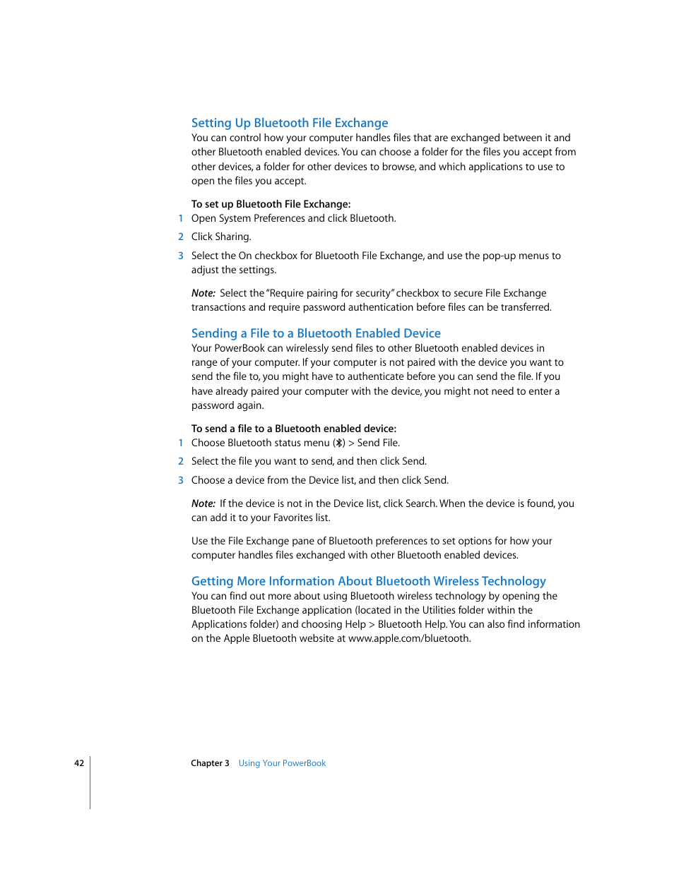 Apple PowerBook G4 (15-inch, Double Layer Super Drive) User Manual | Page 42 / 112