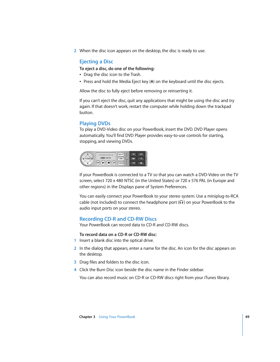 Apple PowerBook G4 (15-inch, Double Layer Super Drive) User Manual | Page 49 / 112