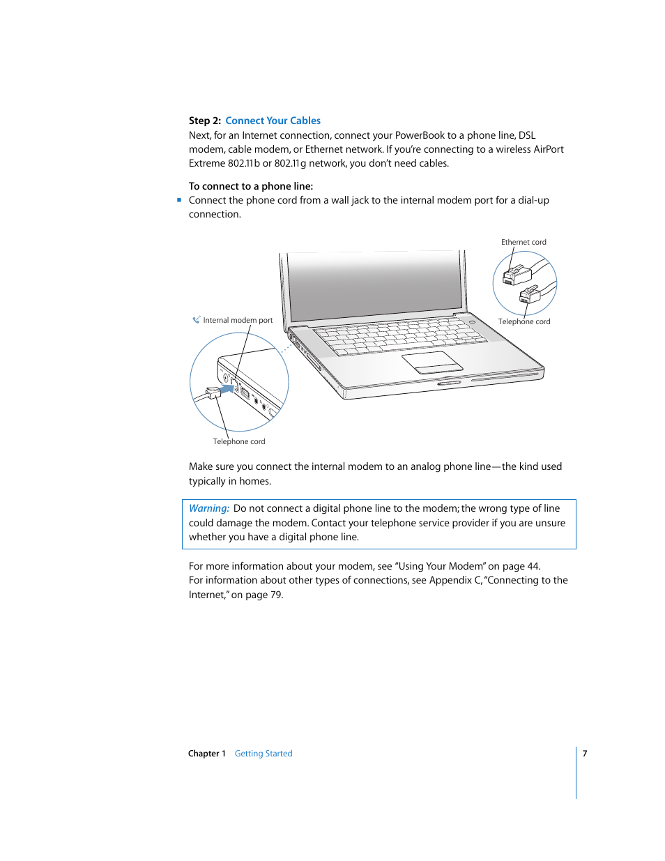 Apple PowerBook G4 (15-inch, Double Layer Super Drive) User Manual | Page 7 / 112