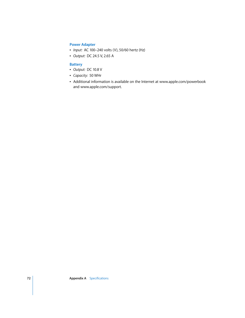 Apple PowerBook G4 (15-inch, Double Layer Super Drive) User Manual | Page 72 / 112