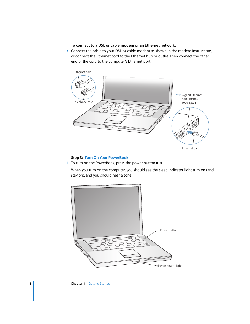 Apple PowerBook G4 (15-inch, Double Layer Super Drive) User Manual | Page 8 / 112