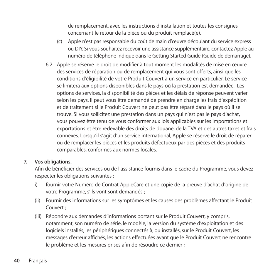 Apple AppleCare Protection Plan for iPhone User Manual | Page 40 / 88