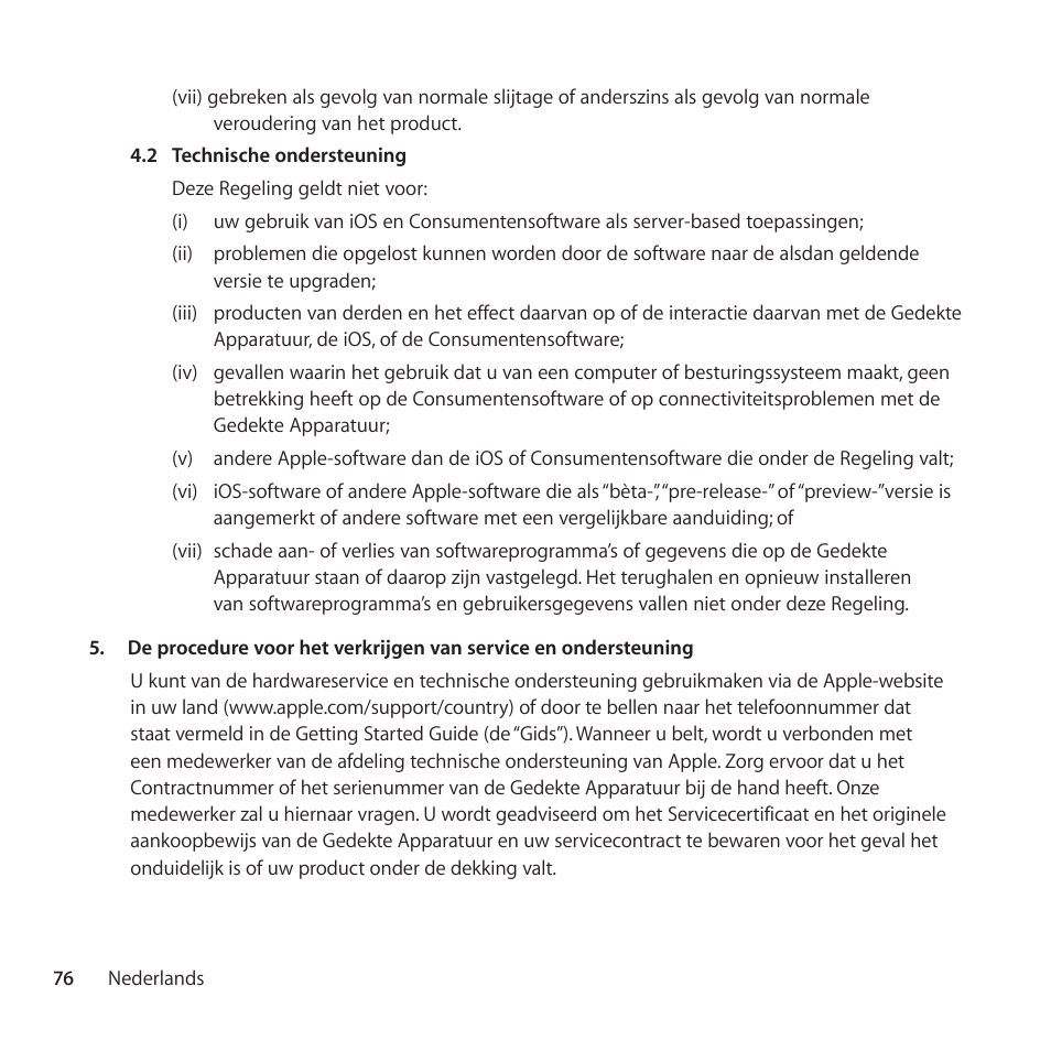 Apple AppleCare Protection Plan for iPhone User Manual | Page 76 / 88