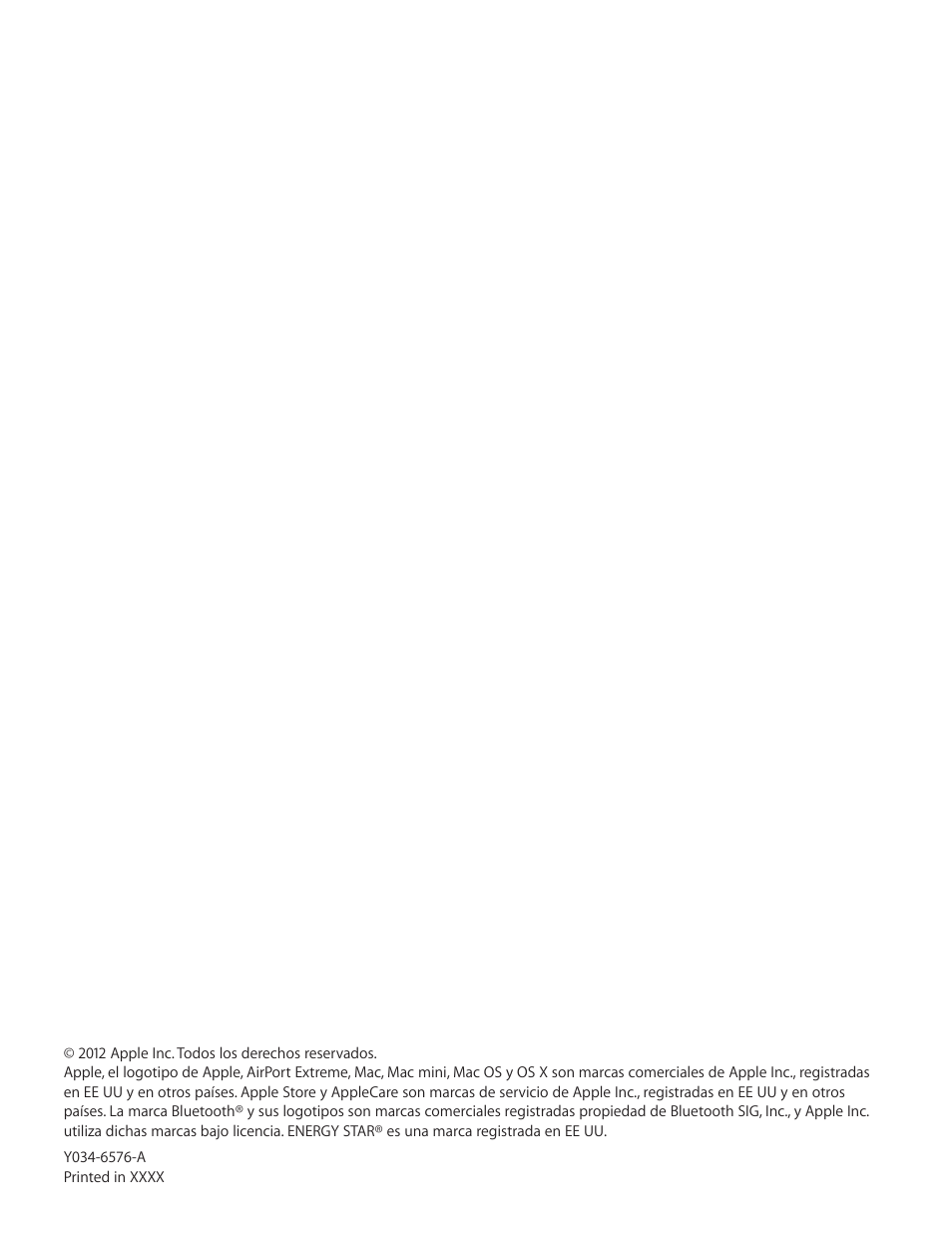 Apple Mac mini (Late 2012) User Manual | Page 12 / 12