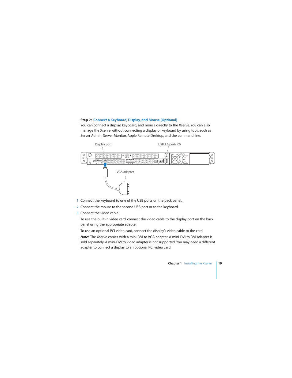 Apple Xserve (Early 2008) User Manual | Page 19 / 60