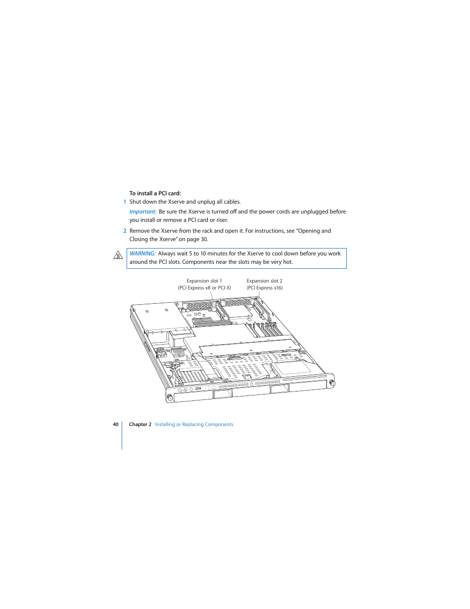 Apple Xserve (Early 2008) User Manual | Page 40 / 60