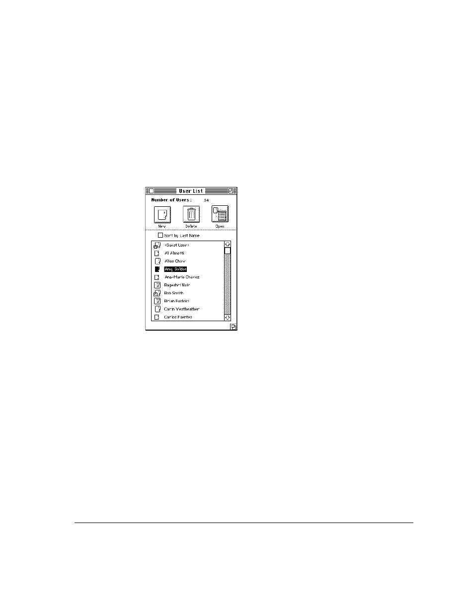 Opening a user information window | Apple Remote Access MultiPort Server User Manual | Page 51 / 113