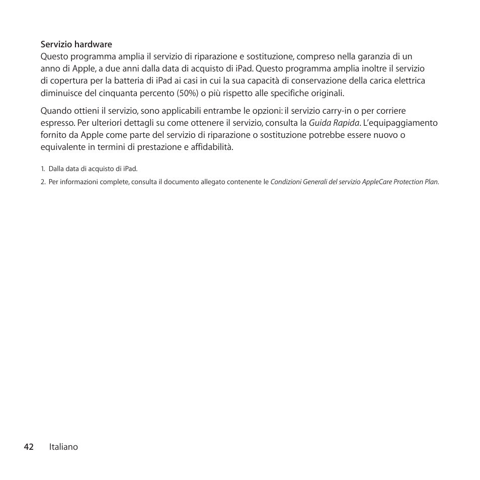 Apple AppleCare Protection Plan for iPad User Manual | Page 42 / 96